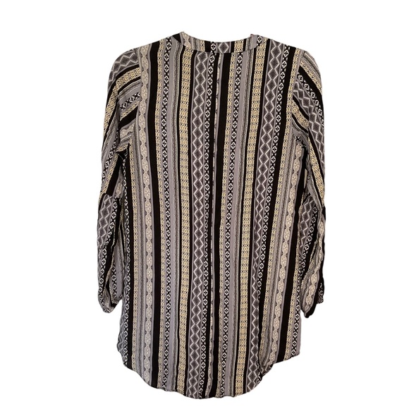 Umgee Aztec Boho Print Peasant Tunic Top Size M - Picture 13 of 13